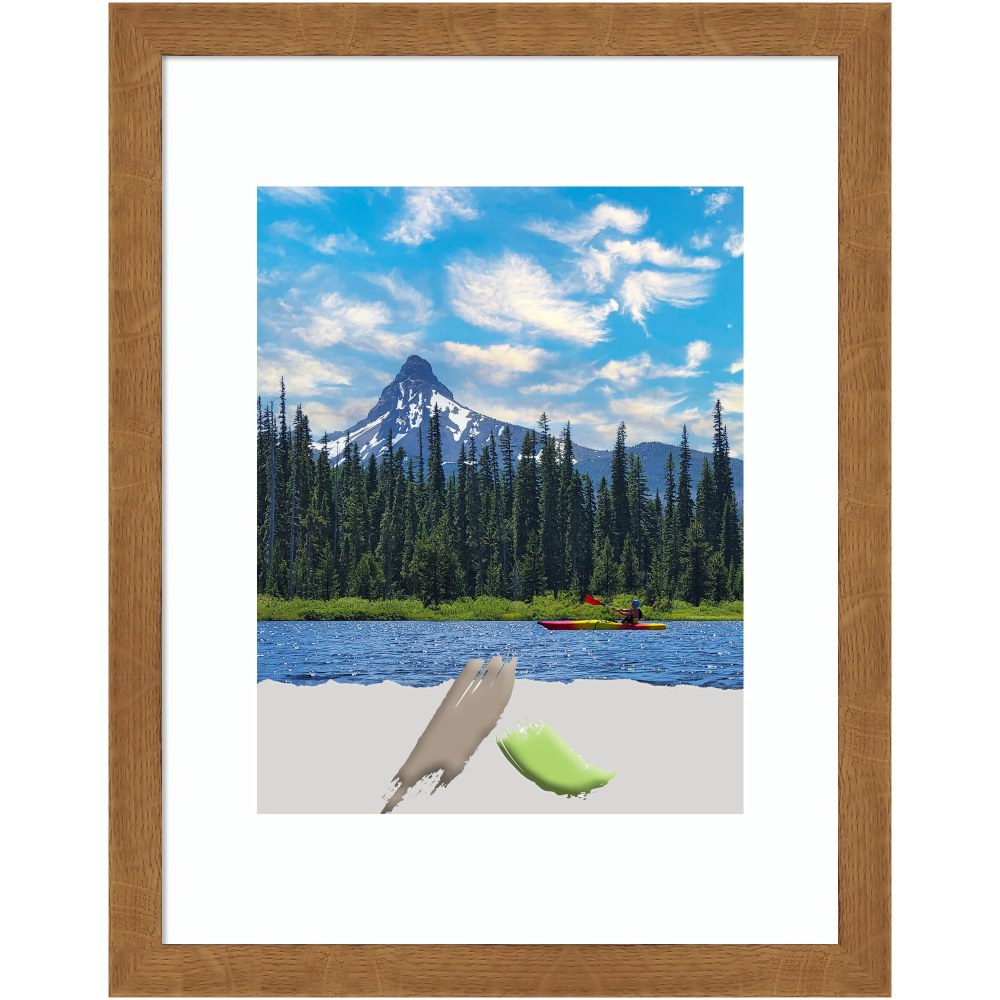 Amanti Art Carlisle Narrow Wood Picture Frame, 12in x 15in, Opening Size 11in x 14in (Matted To 8in x 10in), Blonde MPN:A42708300982