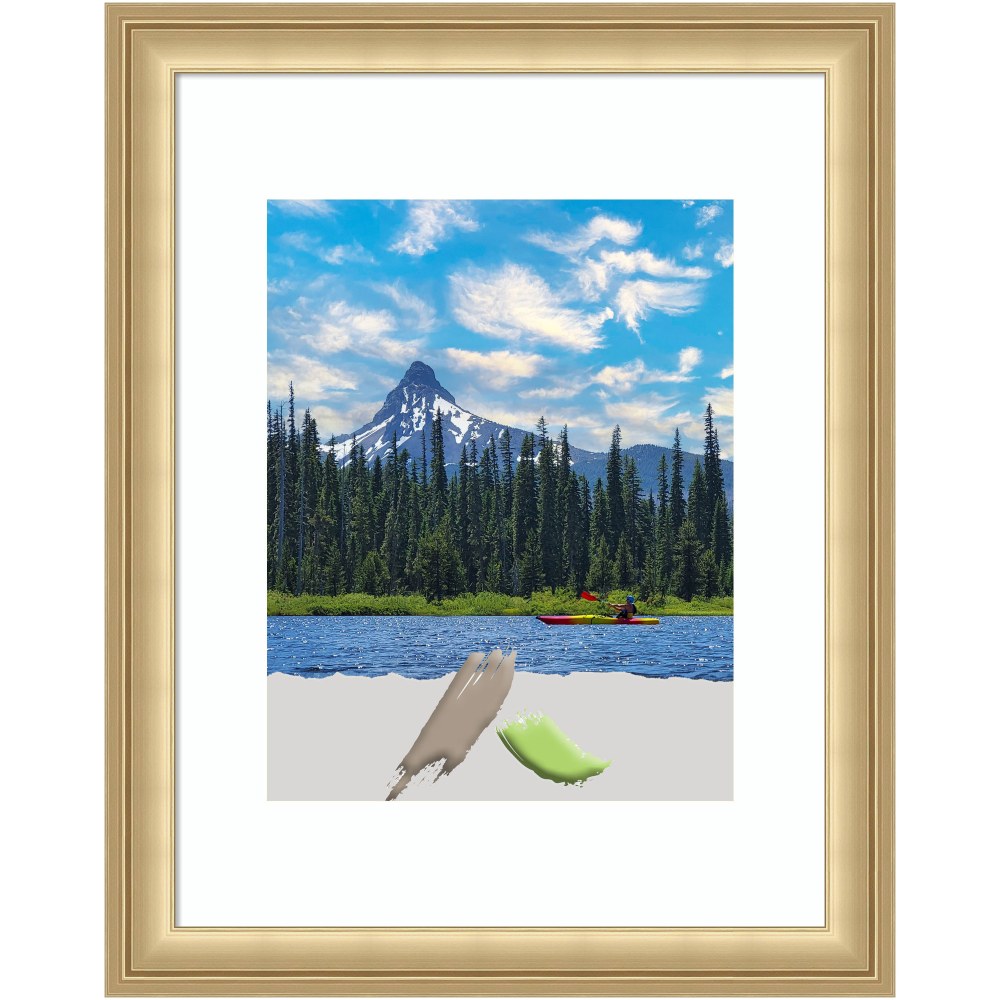 Amanti Art Florence Picture Frame, 13in x 16in, Opening Size 11in x 14in (Matted To 8in x 10in), Gold MPN:A42708301060