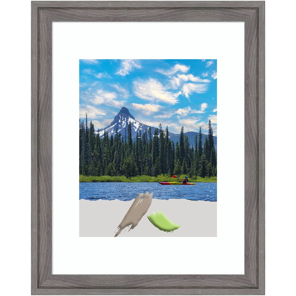 Amanti Art Florence Picture Frame, 13in x 16in, Opening Size 11in x 14in (Matted To 8in x 10in), Gray MPN:A42708301061