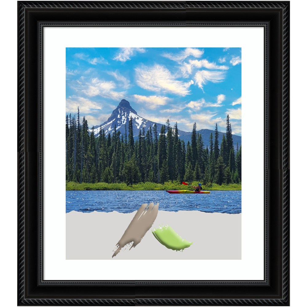 Amanti Art Corded Picture Frame, 24in x 28in, Opening Size 20in x 24in (Matted To 16in x 20in), Black MPN:A42708301222