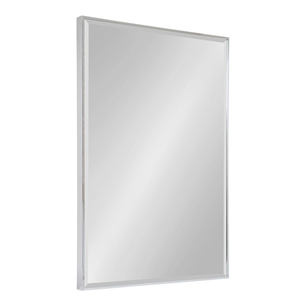 Uniek Kate And Laurel Rhodes Framed Rectangle Mirror, 36-13/16inH x 24-13/16inW x 1-5/8inD, Silver MPN:215355