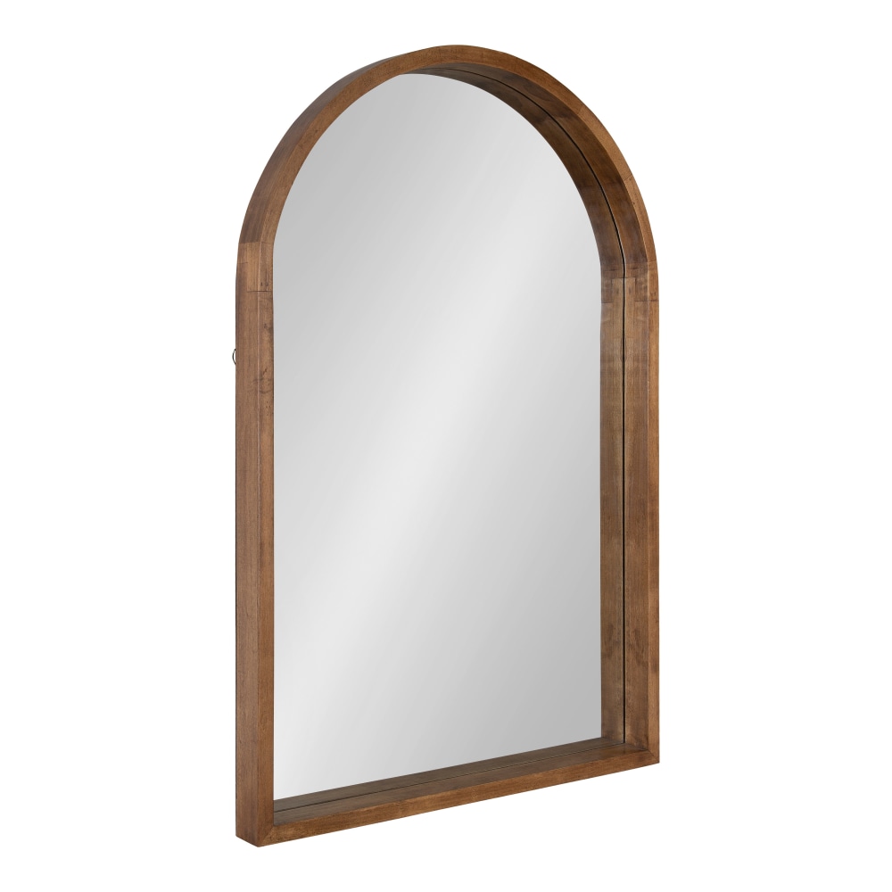 Uniek Kate And Laurel Hutton Arched Mirror, 36inH x 24inW x 2inD, Rustic Brown MPN:216630