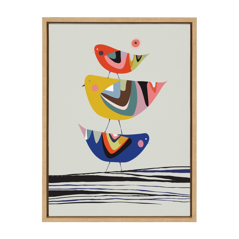 Uniek Kate And Laurel Sylvie Framed Canvas Wall Art, 18in x 24in, The Family Tree MPN:217557