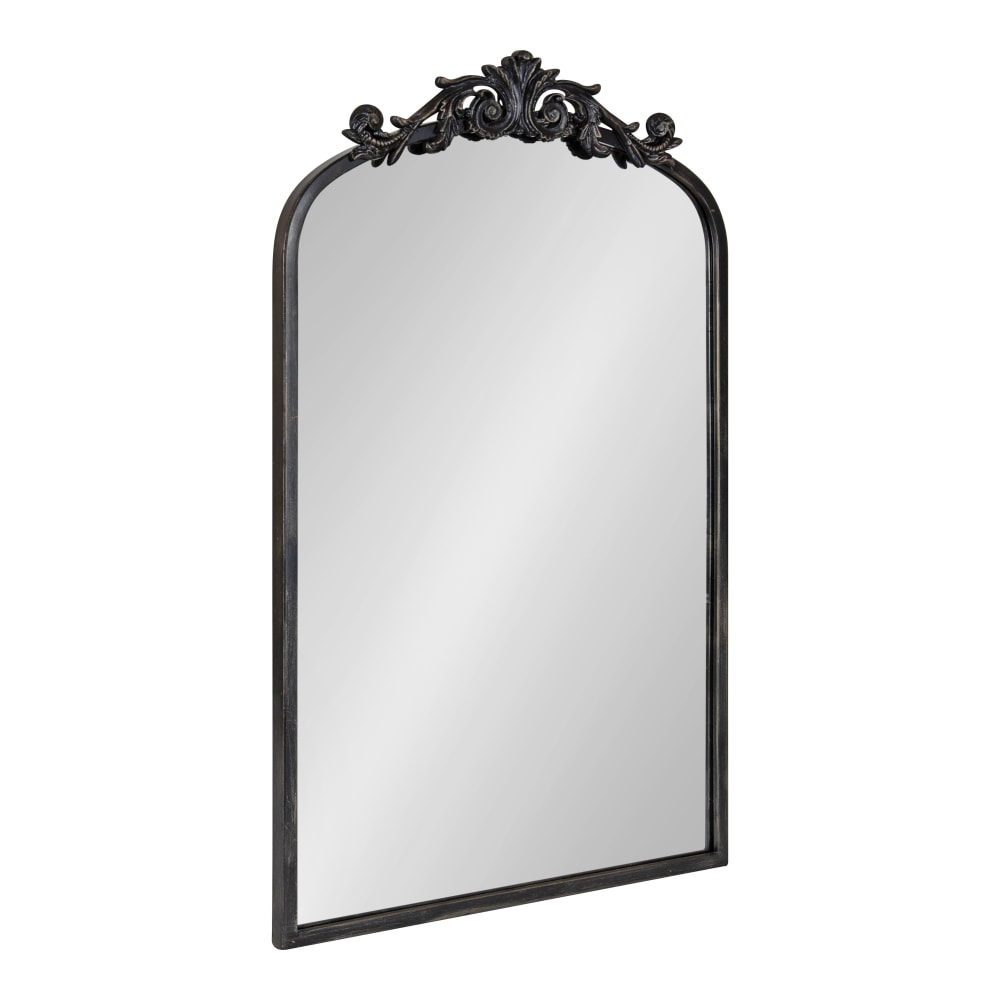 Uniek Kate And Laurel Arendahl Arched Mirror, 30-3/4inH x 19inW x 1-1/2inD, Black MPN:220241