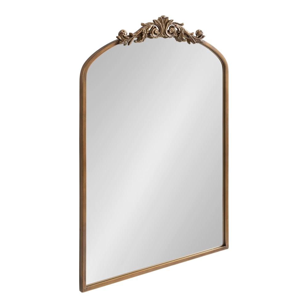 Uniek Kate And Laurel Arendahl Arched Mirror, 36inH x 24inW x 1-1/4inD, Gold MPN:220473