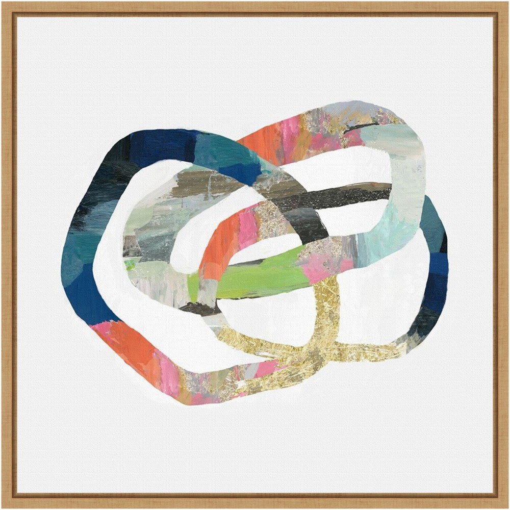 Amanti Art Allied I by PI Gallerie Framed Canvas Wall Art Print, 16inH x 16inW, Maple MPN:A42704835071