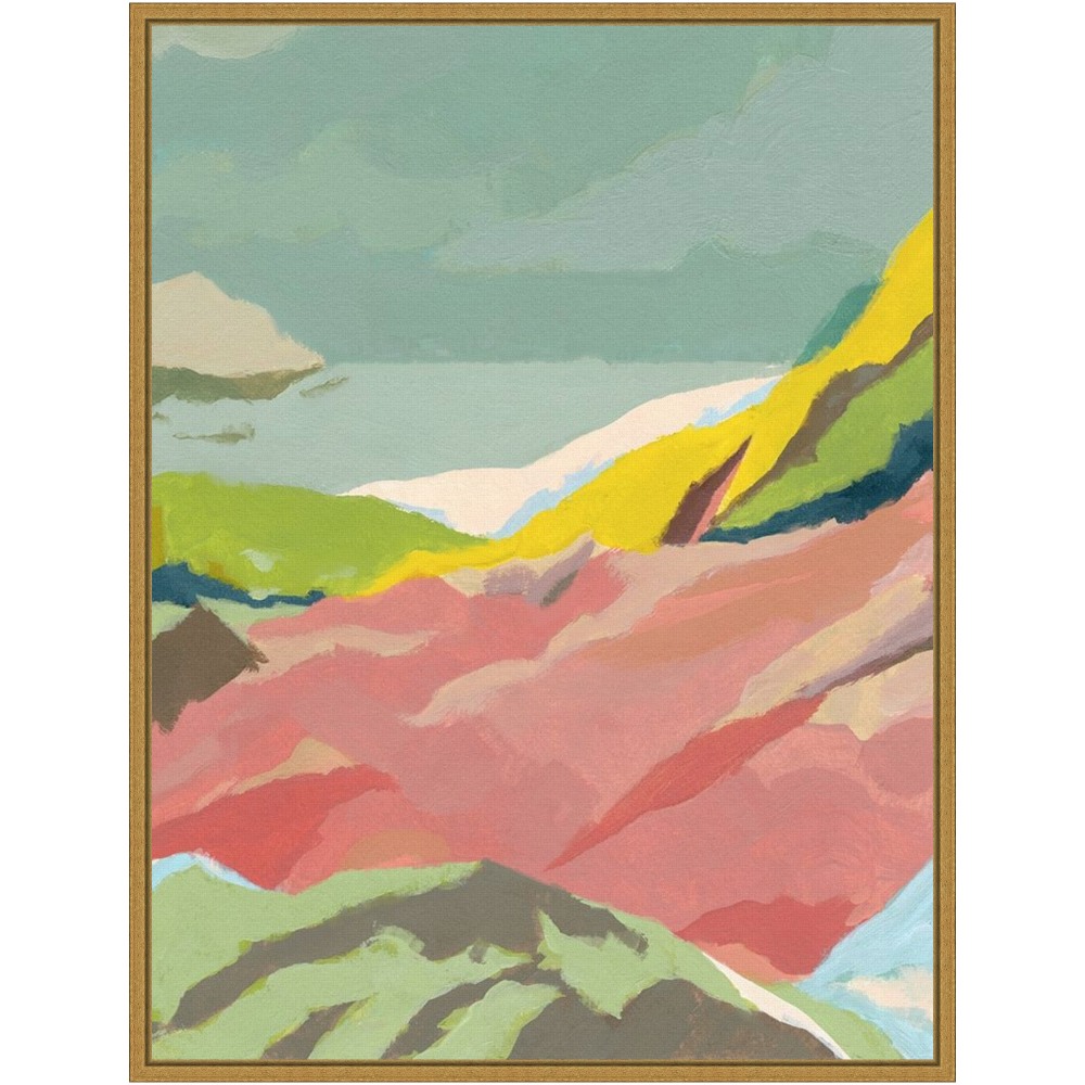 Amanti Art Candy Coast II Mountains by Jacob Green Framed Canvas Wall Art Print, 24inH x 18inW, Gold MPN:A42705339717