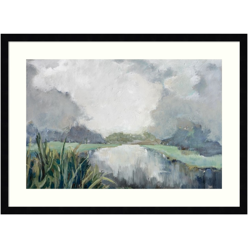 Amanti Art River Passage by Mary Parker Buckley Wood Framed Wall Art Print, 26inW x 19inH, Black MPN:A42705345221