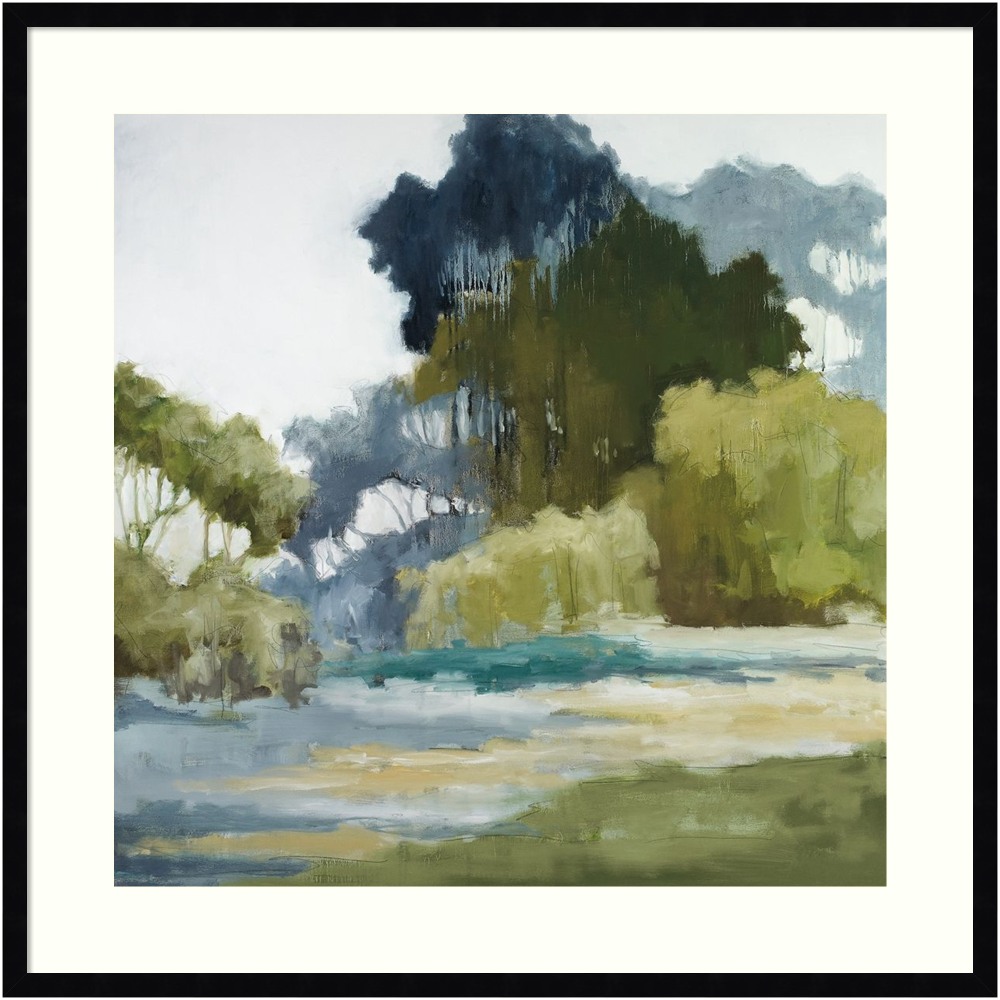 Amanti Art Bean Fields Tall Trees by Jacqueline Ellens Wood Framed Wall Art Print, 33inH x 33inW, Black MPN:A42705345300