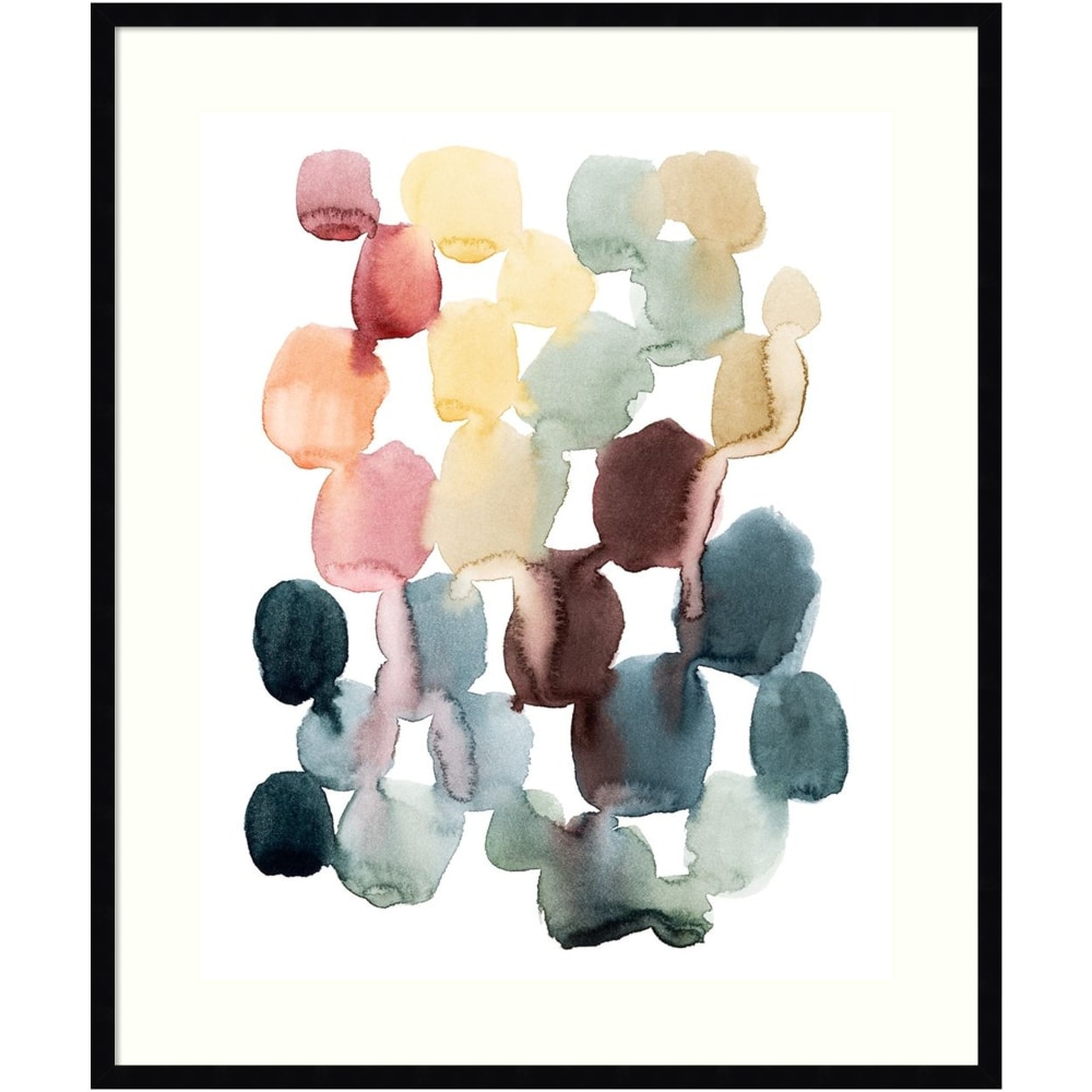 Amanti Art Desert Stones II by Grace Popp Wood Framed Wall Art Print, 37inH x 31inW, Black MPN:A42705345343