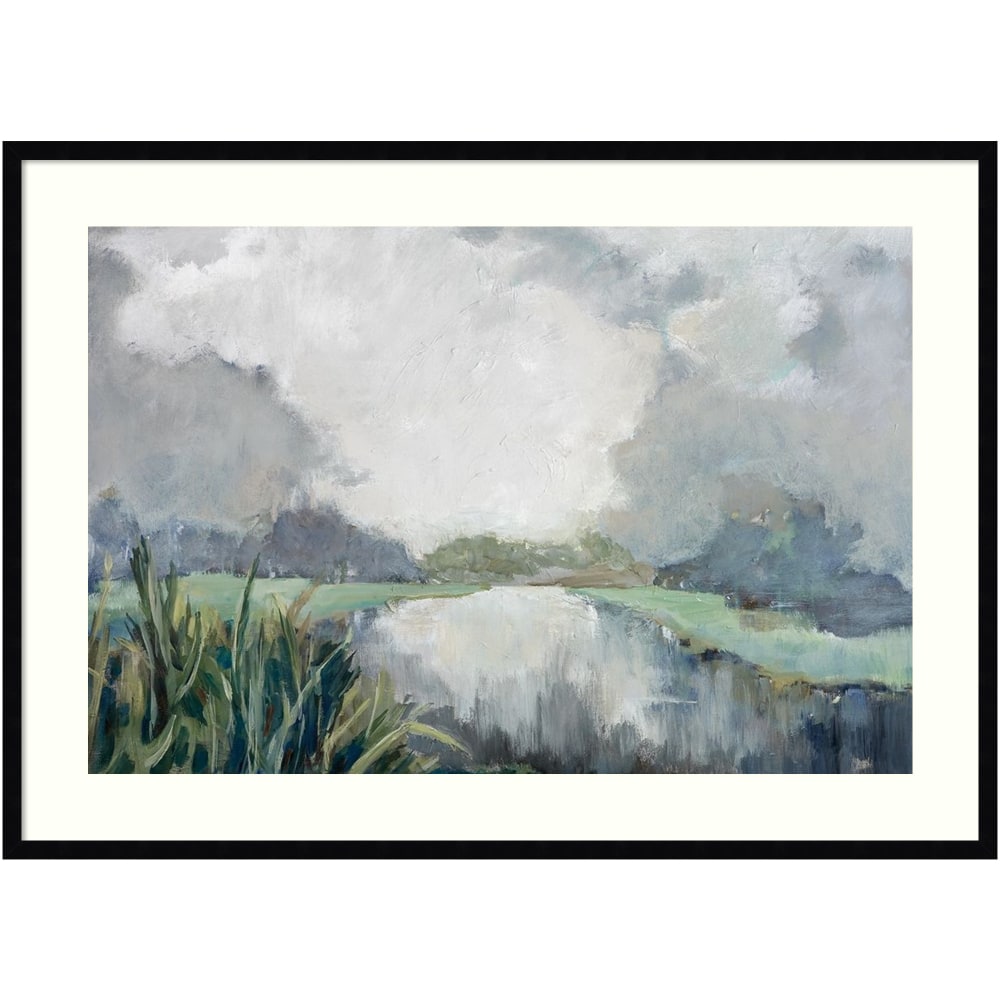 Amanti Art River Passage by Mary Parker Buckley Wood Framed Wall Art Print, 43inW x 31inH, Black MPN:A42705345399