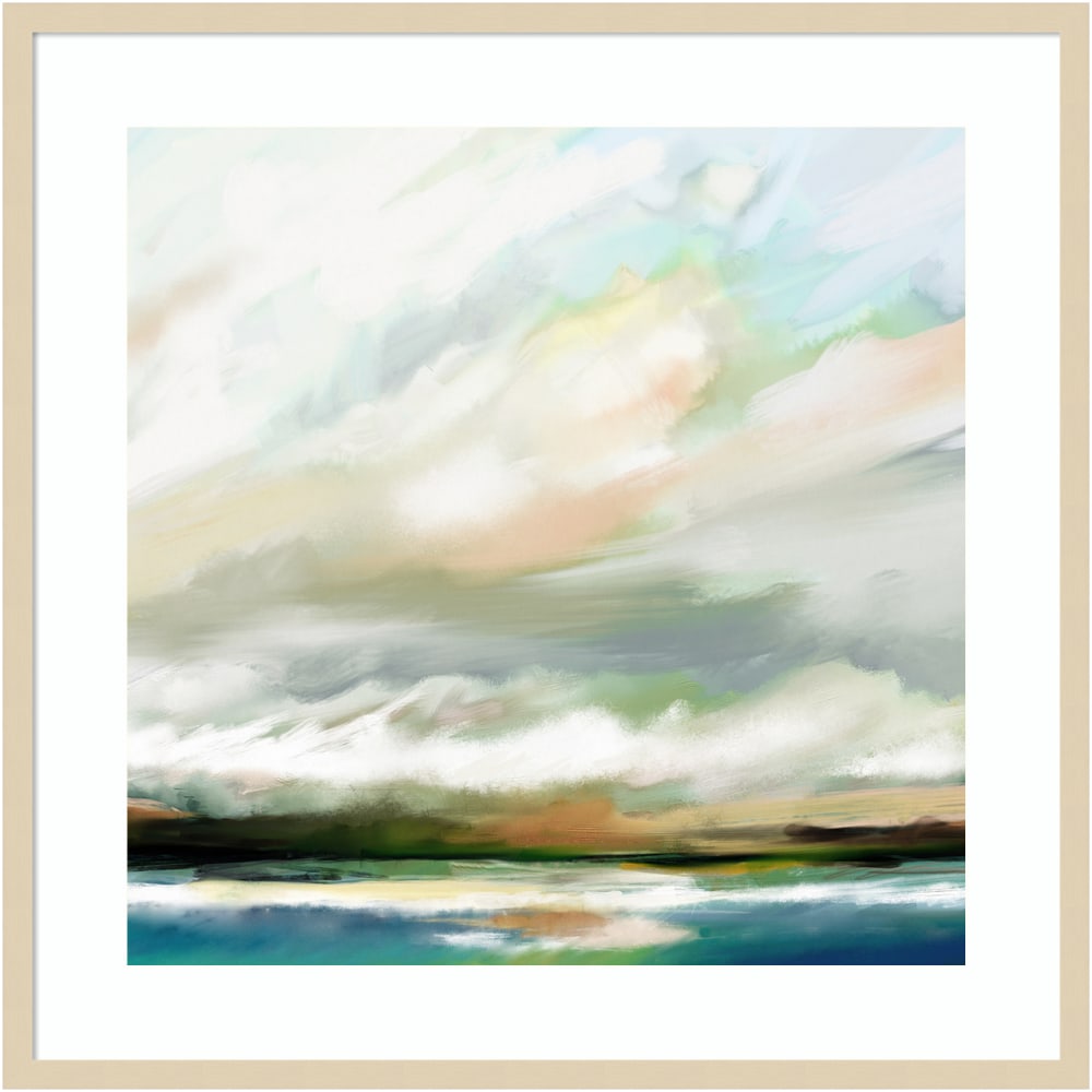 Amanti Art Sunday Morning by Mary Sparrow Wood Framed Wall Art Print, 33inW x 33inH, Natural MPN:A42705345804