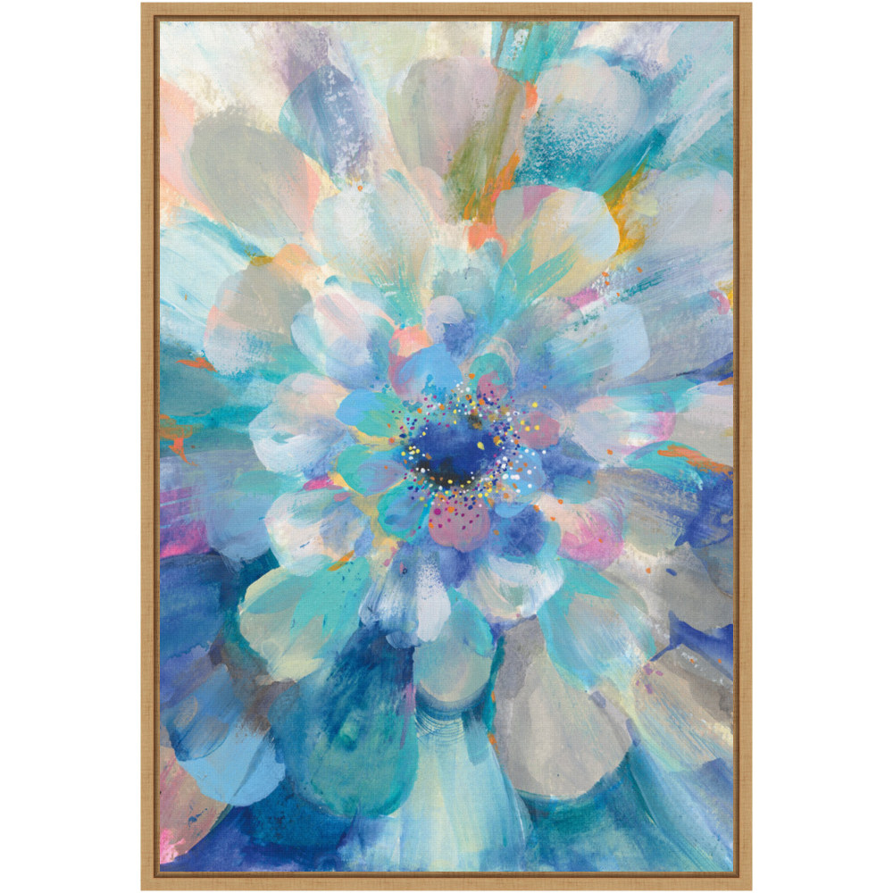 Amanti Art Intensity Floral II by Danhui Nai Framed Canvas Wall Art Print, 16in x 23in, Maple MPN:A42705376620