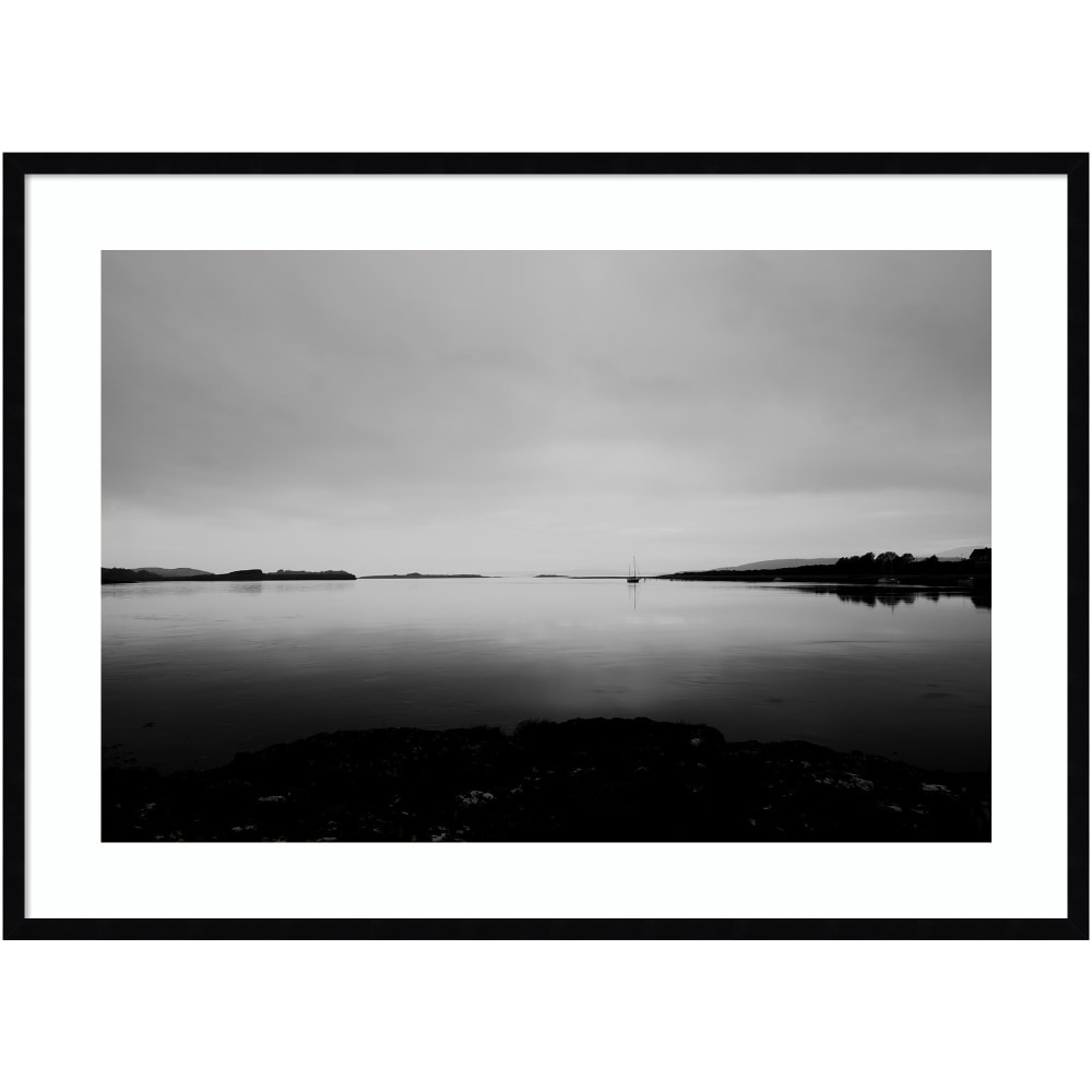 Amanti Art Into The Dark Night We Go by Laura Evans Wood Framed Wall Art Print, 30inH x 41inW, Black MPN:A42705461866
