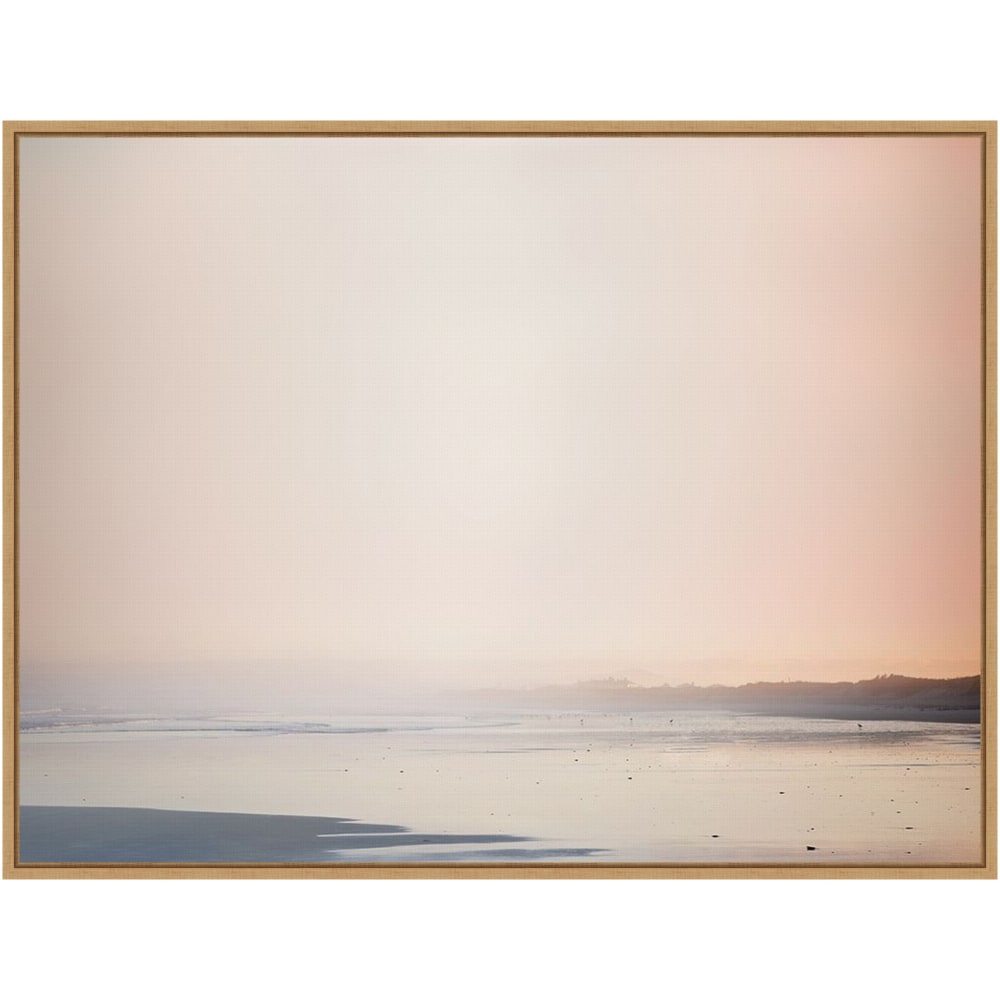 Amanti Art Currumbin Sandy Beach by Urban Road Framed Canvas Wall Art Print, 23inH x 30inW, Maple MPN:A42705515600