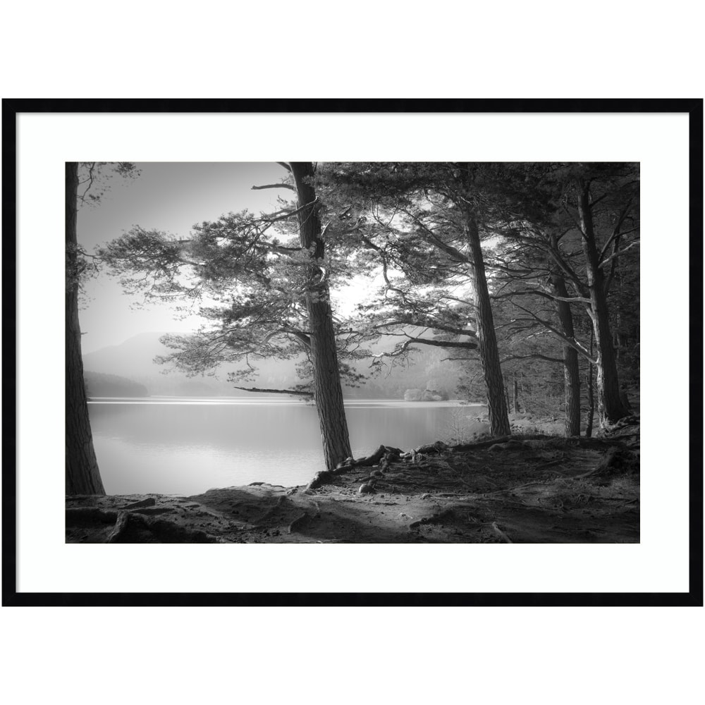 Amanti Art Scottish Lake by Dorit Fuhg Wood Framed Wall Art Print, 41inW x 30inH, Black MPN:A42705516769