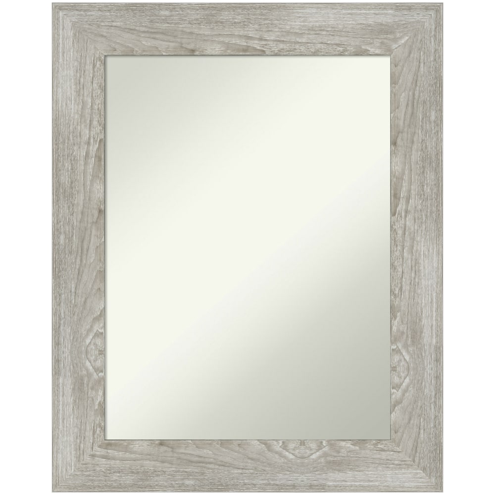 Amanti Art Non-Beveled Rectangle Framed Bathroom Wall Mirror, 30in x 24in, Dove Graywash MPN:A42705545678