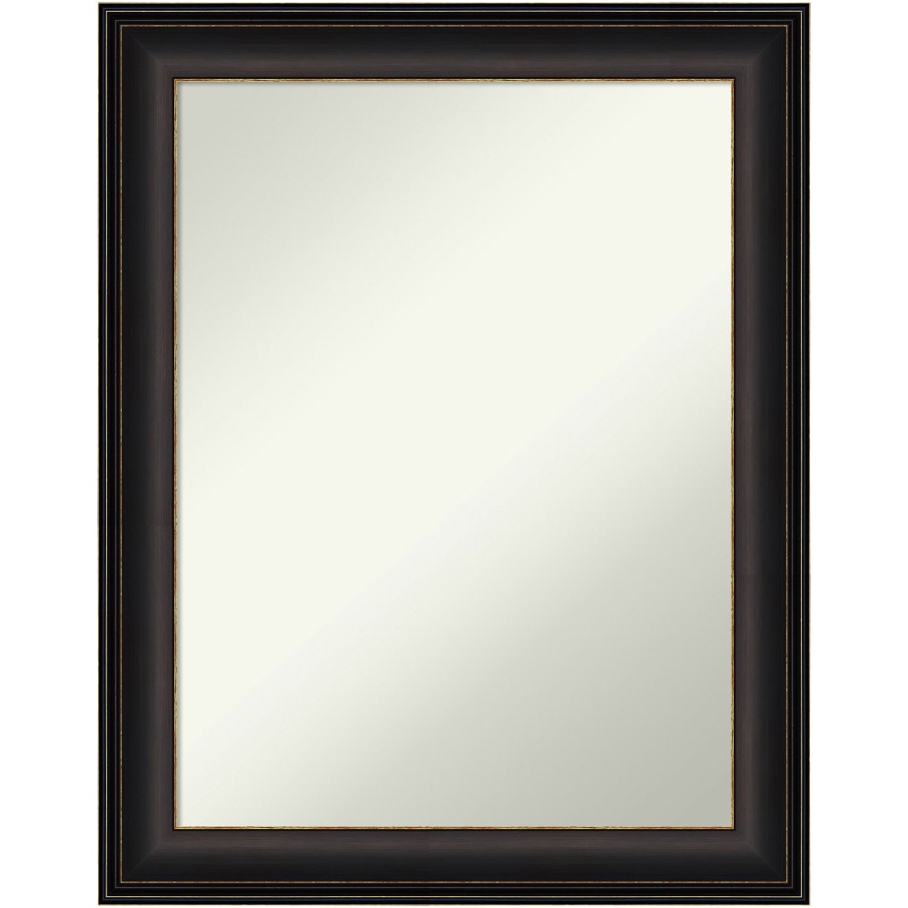 Amanti Art Non-Beveled Rectangle Framed Bathroom Wall Mirror, 28-1/2in x 22-1/2in, Trio Oil-Rubbed Bronze MPN:A42705545741