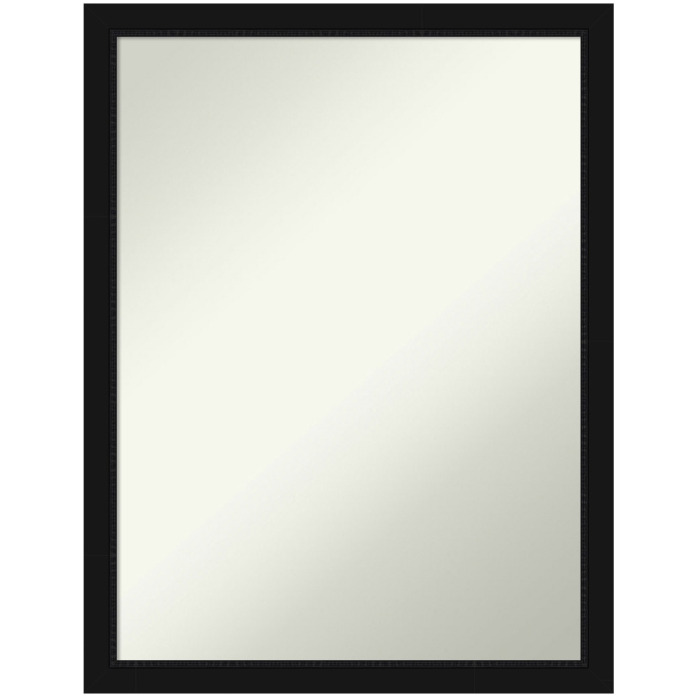 Amanti Art Narrow Non-Beveled Rectangle Framed Bathroom Wall Mirror, 26in x 20in, Avon Black MPN:A42705545792