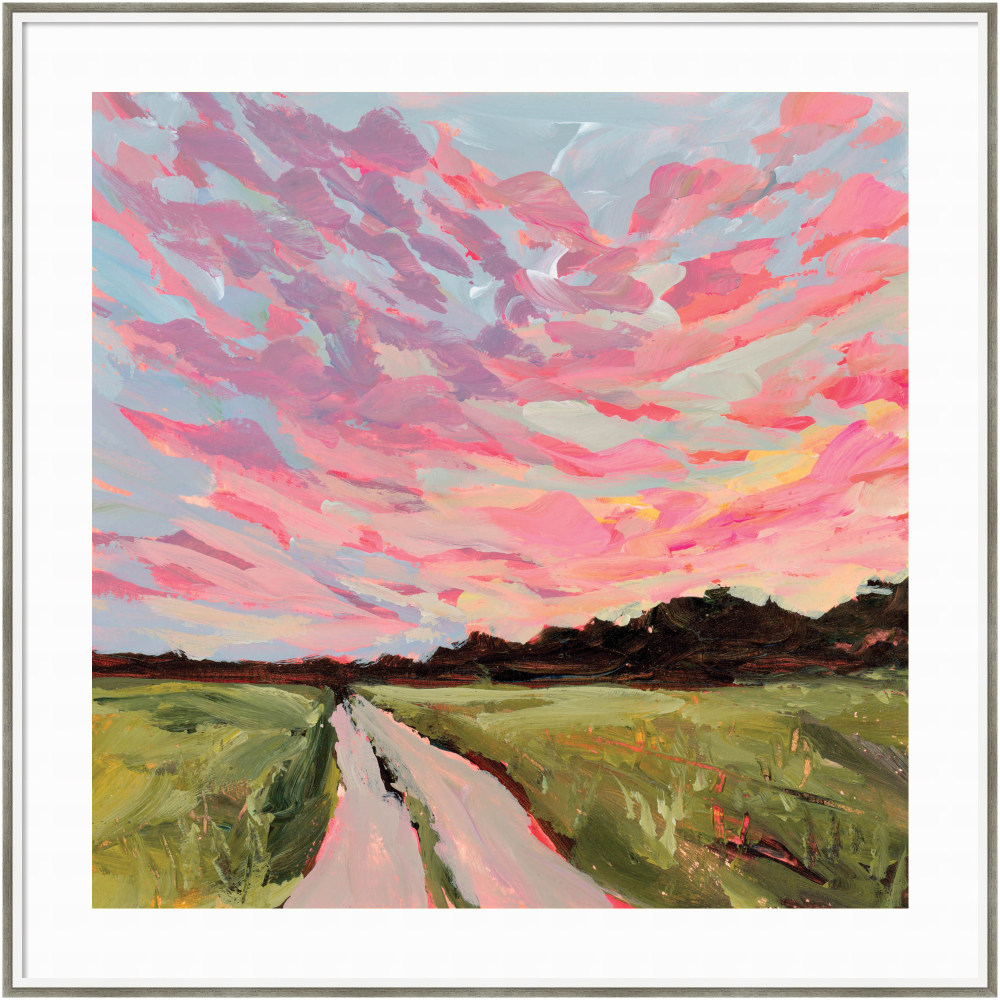 Amanti Art Oklahoma by Emily Kenney Wood Framed Wall Art Print, 41inW x 41inH, White MPN:A42707158492
