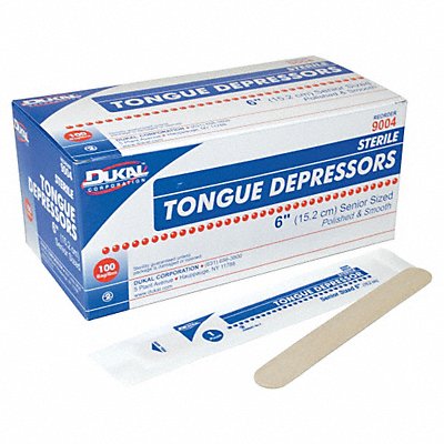 Tongue Depressor Sterile 6In. PK100 MPN:DSTD313314