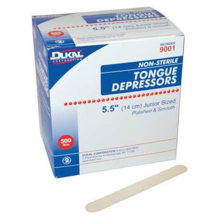 Tongue Depressors, Wood, 5 1/2 in L, 3/5 in W MPN:DNTD313311