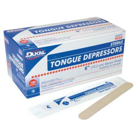 Tongue Depressors, Wood, 6 in L, 2/3 in W MPN:DSTD313314