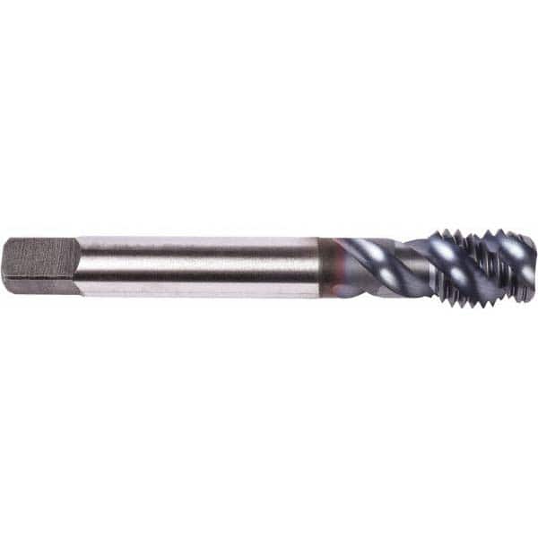 Spiral Flute Tap: 1/2-13, UNC, 3 Flute, Modified Bottoming, 2B Class of Fit, Powdered Metal, TICN Finish MPN:6008735