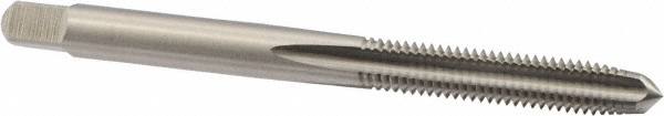 Straight Flute Tap: M5x0.80 Metric Coarse, 4 Flutes, Plug, 6H Class of Fit, High Speed Steel, Bright/Uncoated MPN:6008801