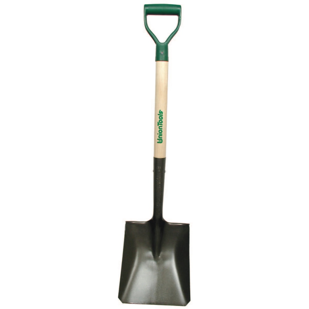 Square Transfer Shovel, 28 D-Grip White Ash Handle, 9 1/4x11 1/2, Reversed Step MPN:760-42106