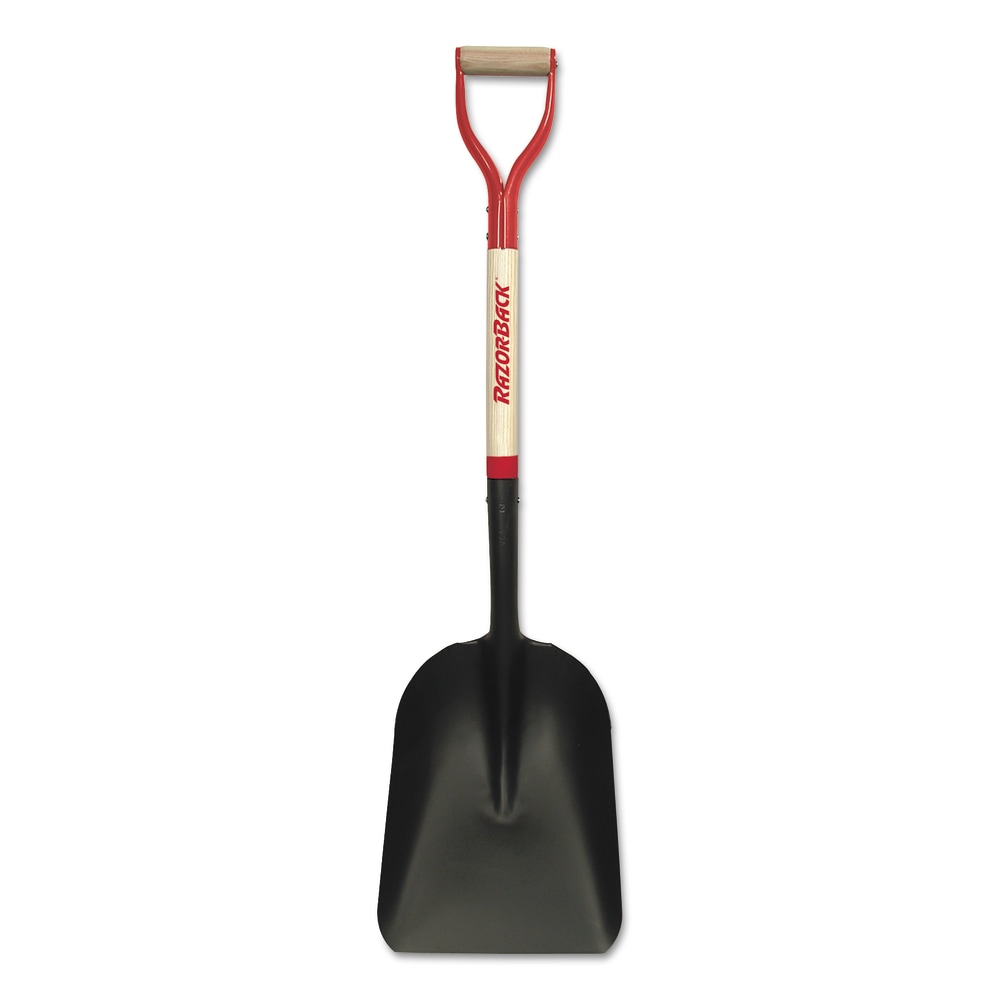 Steel Scoop, 15 in L x 11.125 in W blade, 30 in White Ash; Steel, D-Grip Handle MPN:760-50139