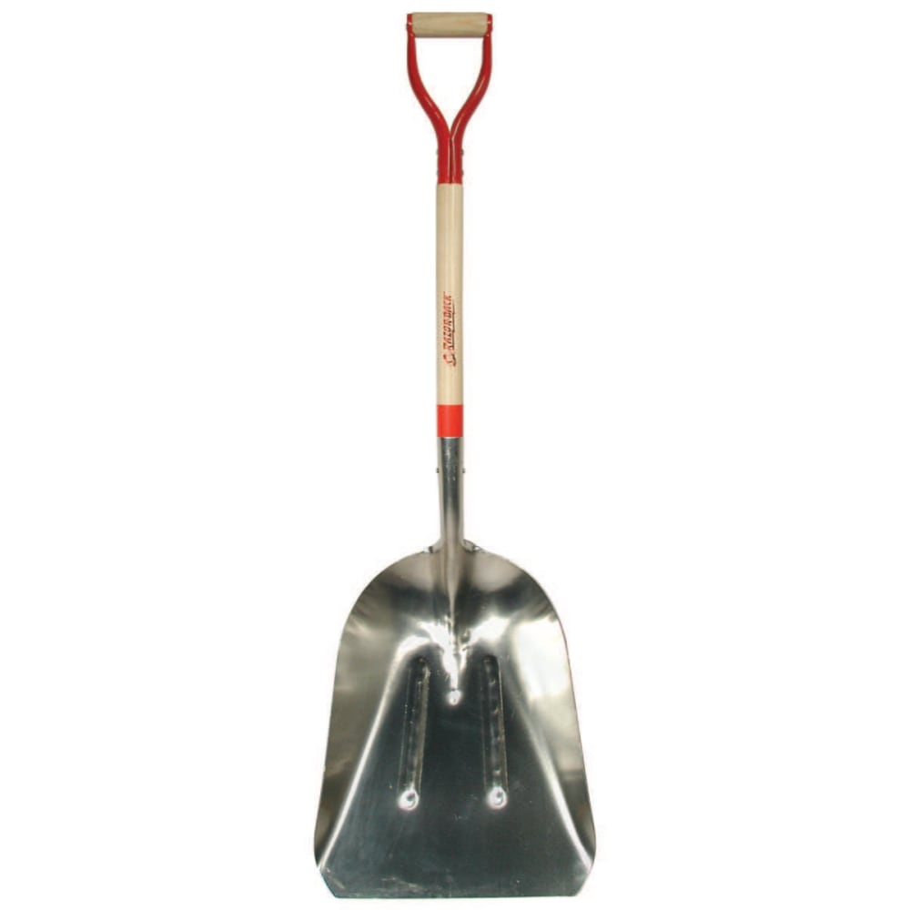 Aluminum Scoops, 19.75 x 15.25 Blade, 31 in White Ash Steel D-Grip MPN:760-53130