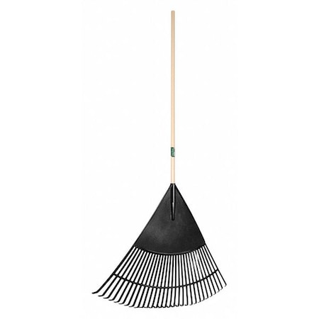 30 in Polypropylene Leaf Rake, 30 Tines, 48 in L Wood Handle MPN:64169GR