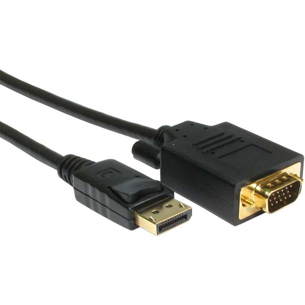 UNC Group - Adapter cable - DisplayPort (M) to HD-15 (VGA) (M) - DisplayPort 1.2 - 3 ft - black (Min Order Qty 2) MPN:DPSVGA-03F-MM