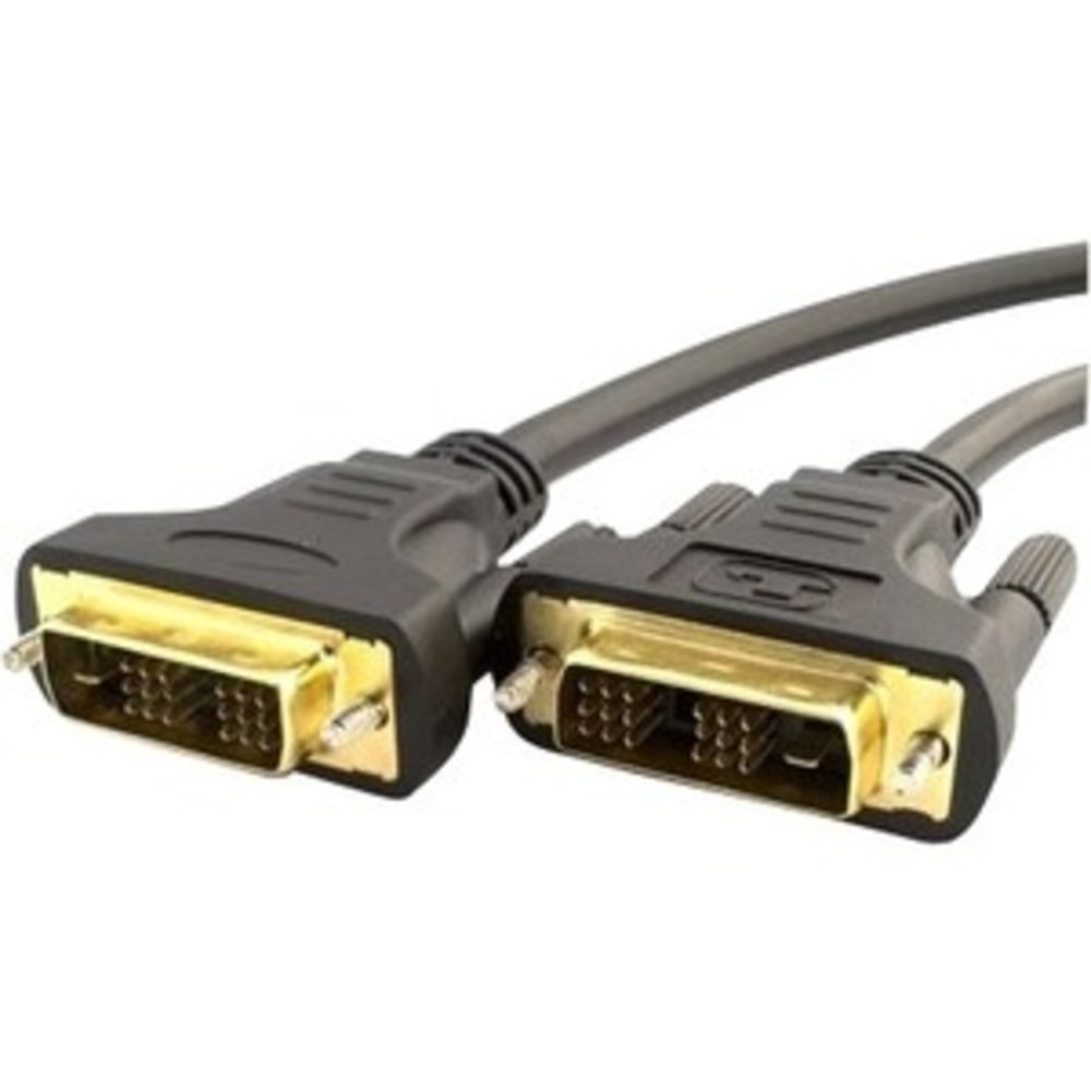 UNC Group - DVI cable - single link - DVI-D (M) to DVI-D (M) - 7.62 m - thumbscrews, 1200p support - black MPN:DVIDS-25F-MM