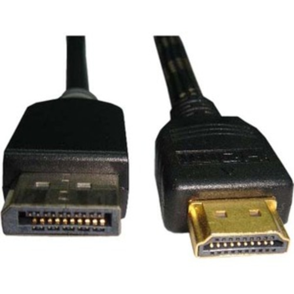 UNC Group - Adapter cable - DisplayPort male to HDMI male - 3.05 m - black - 4K support MPN:HDMIDP-10F-MM
