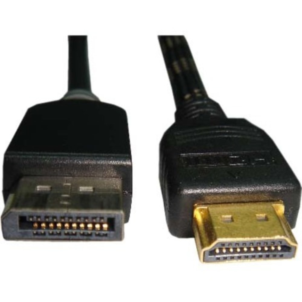 UNC Group - Adapter cable - DisplayPort male to HDMI male - 4.57 m - black - 4K support MPN:HDMIDP-15F-MM