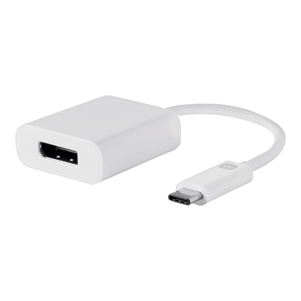 UNC Group - USB / DisplayPort adapter - USB-C (M) to DisplayPort (F) - Thunderbolt 3 / USB / DisplayPort - white MPN:USBC-DPF-ADPT