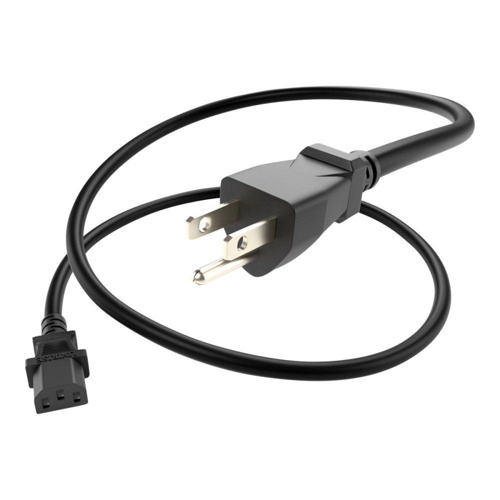 UNC Group - Power extension cable - NEMA 5-15P (P) to power IEC 60320 C13 - 125 V - 10 A - 30.5 cm - black MPN:PWCD-515PC13-10A-01F-BLK