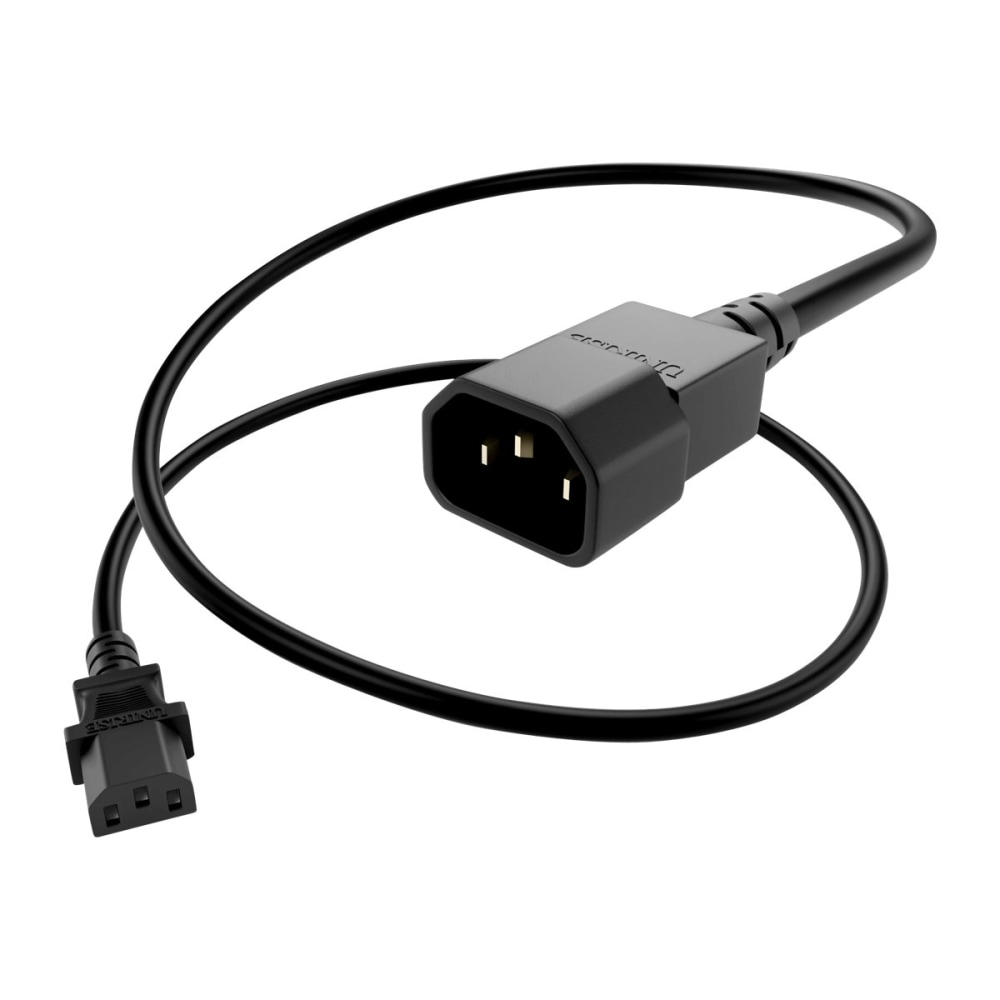 UNC Group - Power extension cable - IEC 60320 C13 to IEC 60320 C14 - 250 V - 13 A - 6 ft - black (Min Order Qty 9) MPN:PWCD-C13C14-13A-06F-BLK