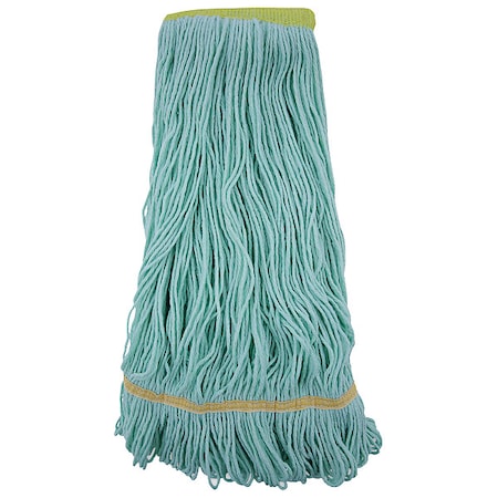 Looped-End Wet Mop, Green, Cotton/Synthetic, 1200XL MPN:1200XL