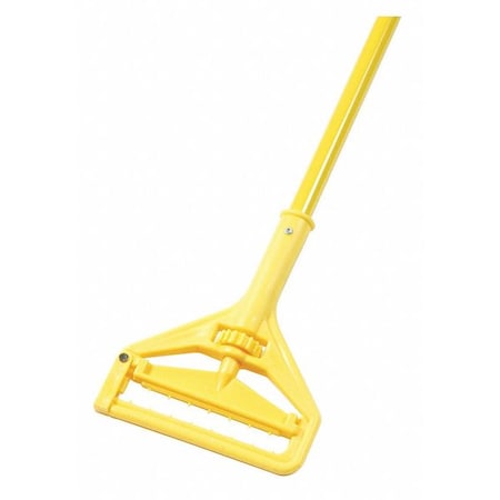 60 in Slide-On Mop Handle, 1 in Dia, Yellow, Vinyl-Covered Aluminum MPN:620