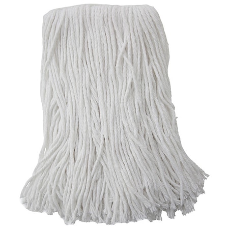 1.25 in Cut-End Wet Mop, White, Rayon, PK12, UNS 2016R MPN:UNS 2016R