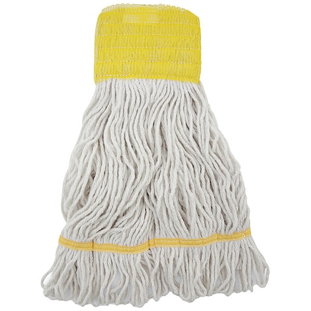 5 in Looped-End Wet Mop, White, Cotton/Synthetic, PK12, UNS 501WH MPN:UNS 501WH