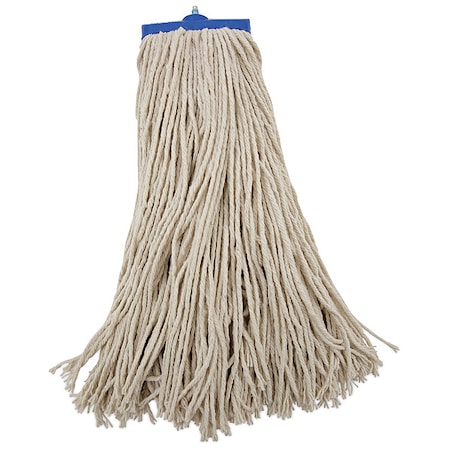1.25 in Flat Wet Mop, Cut-End, White, Cotton, PK12 MPN:UNS 720C
