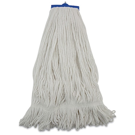 1.25 in Flat Wet Mop, Looped-End, White, Rayon, PK12 MPN:UNS 824R