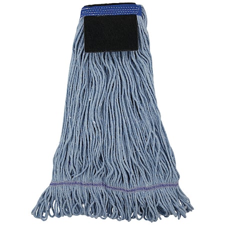 1.25 in String Wet Mop, Looped-End, Blue, Cotton/Synthetic, PK12 MPN:UNS 903BL