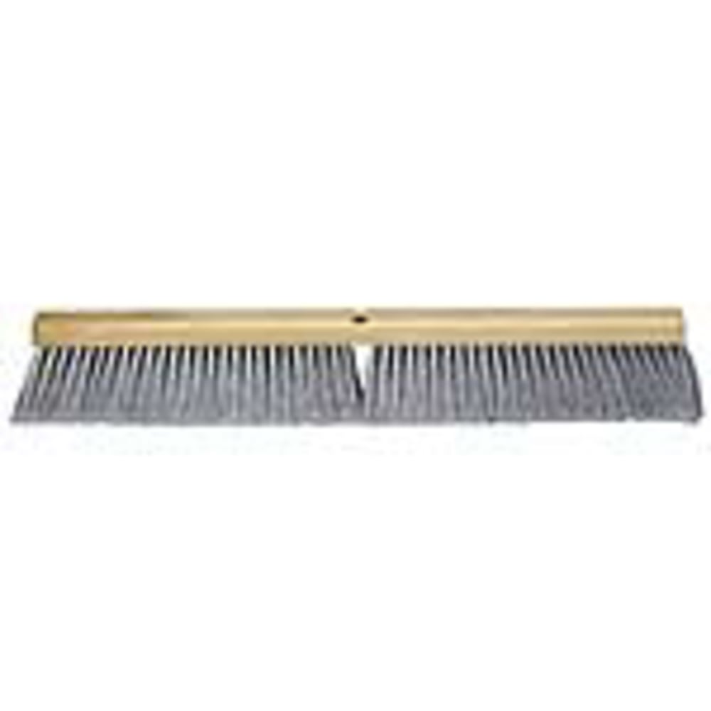 Pro Line 24in Push Broom, Flagged Polypropylene, Gray MPN:BWK20424