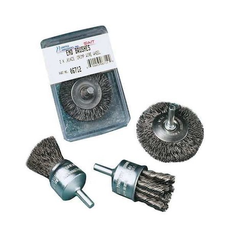 SAIT 06704 Knot End Brushes (Stainless Steel), 1