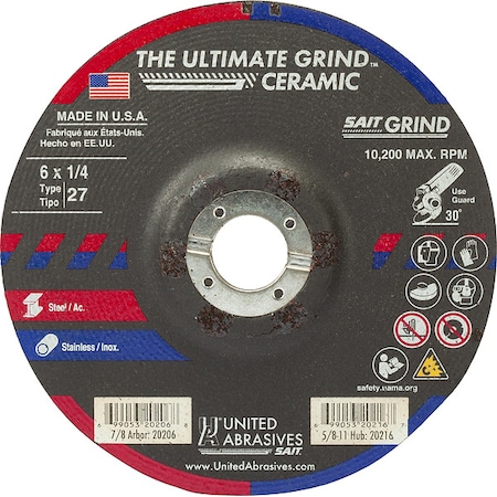 Abrasive Grinding Wheel MPN:20206